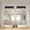 Designers Fountain Fulton 24in 3-Light Matte Black Industrial Indoor Vanity Light with Clear Seedy Glass Shades D202M-3B-MB - alternate 2